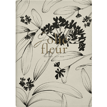 Ежедневник недатированный "Fleur", А5, 320 страниц, молочный