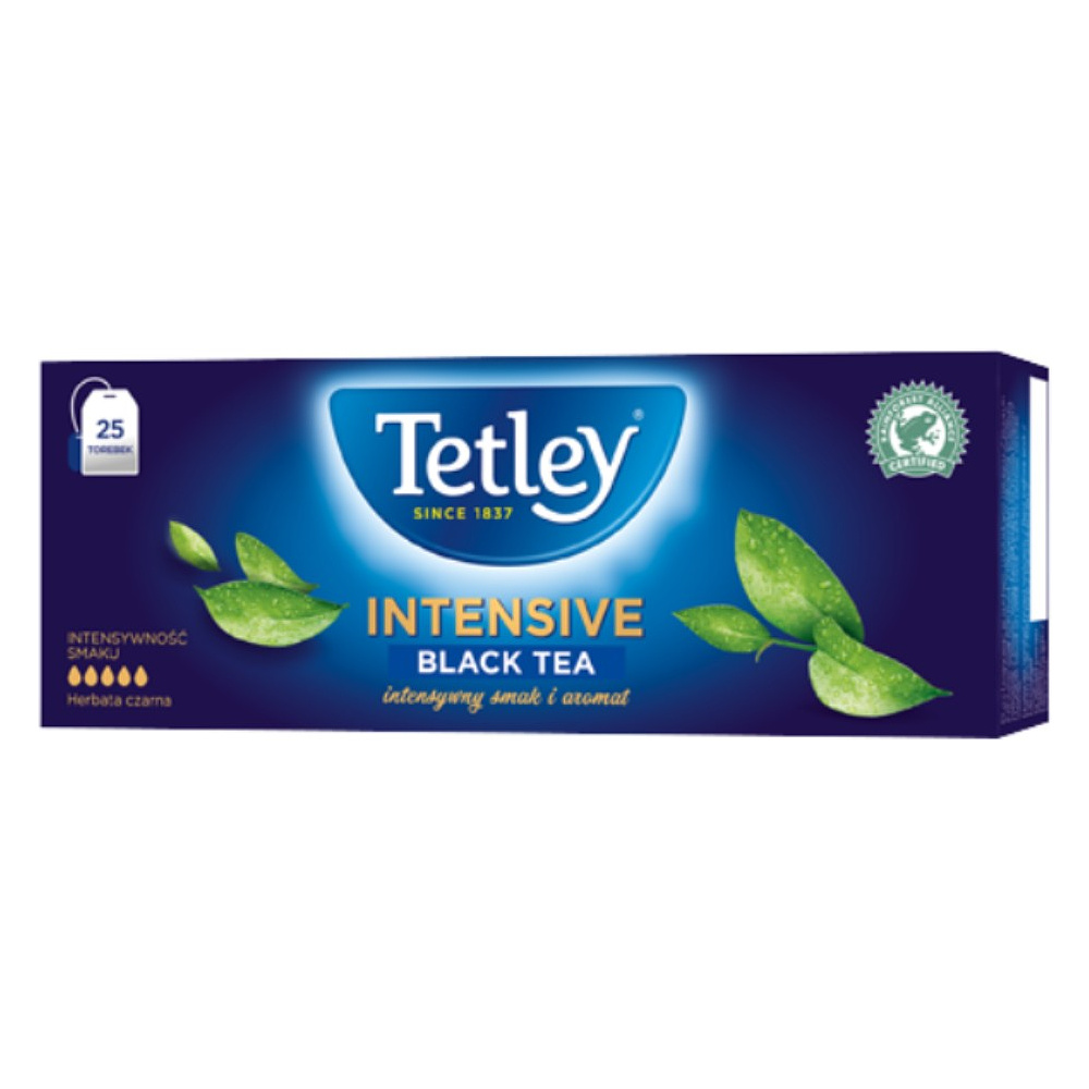 Чай "Tetley" Intensive Black, 25 пакетиков x2 г, черный