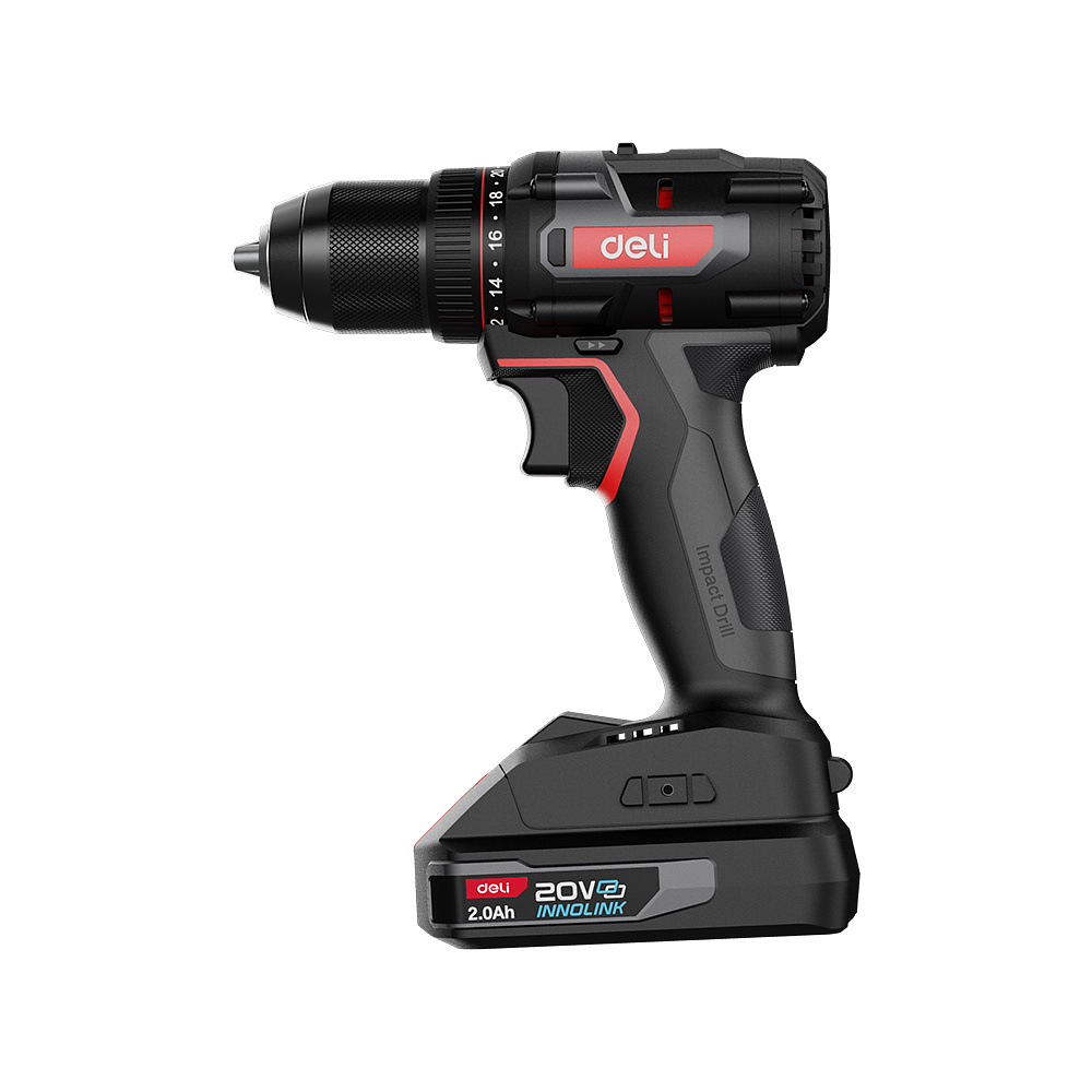 Аккумуляторная дрель-шуруповерт Deli RS EDE-DZ20-2D2 20 В, 70 Нм, 2 АКБ, 2 Ач, сумка - 3