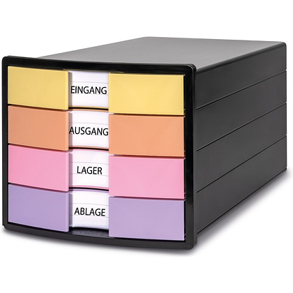 Блок из 4 лотков закрытый "Impuls", черный