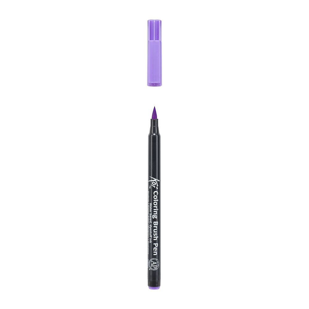 Маркер акварельный "Koi Color Brush", лавандовый - 3