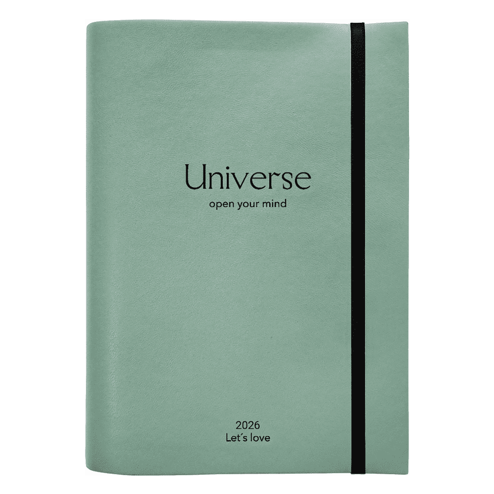 Ежедневник датированный "Universe" 2026, А5, 352 страницы, мятный