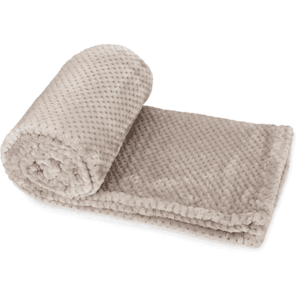 Плед "Фолд", полиэстер., бежевый