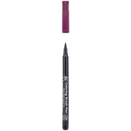 Маркер акварельный "Koi Color Brush", бургунди - 3