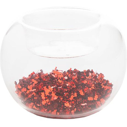 Подсвечник декоративный "Красные блестки"