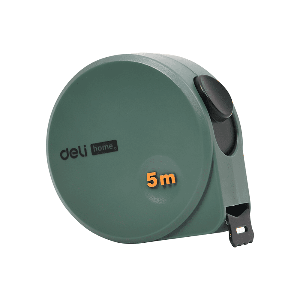 Рулетка Deli HS EHT8519L, 5 м х 19 мм, Soft Touch, зеленый