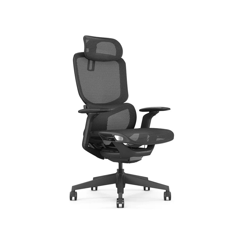Кресло компьютерное SitZone E-JX-001А, сетка, пластик, черный