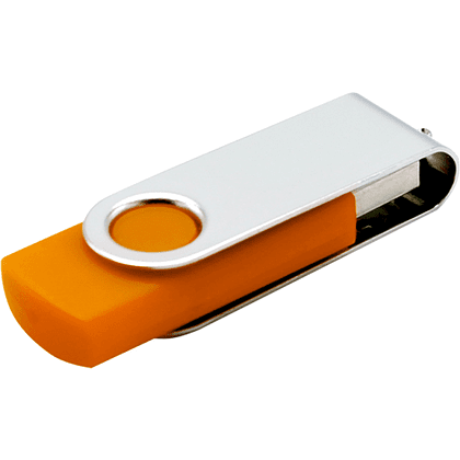 USB Flash 2.0 16 Gb VDF-008, пластик, метал, оранжевый  