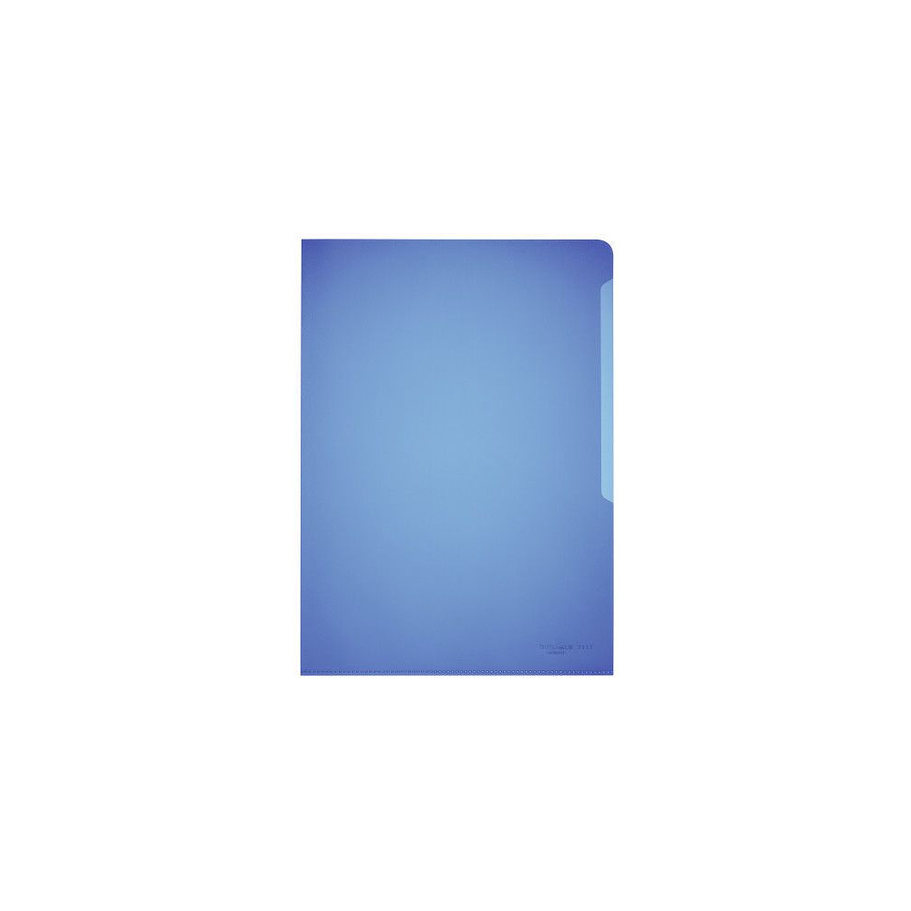 Папка-уголок "Durable", A4, 120 мк, пластик, синий