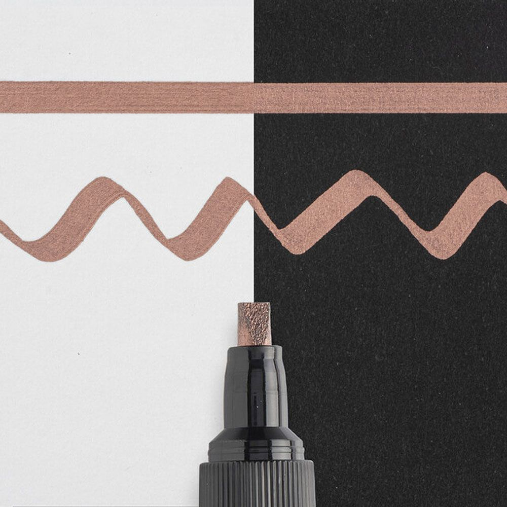 Маркер для каллиграфии "Pen-Touch Calligrapher", 5.0 мм, бронзовый - 2