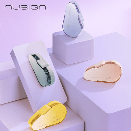 Корректор роллер "Nusign 161", 6 мх5 мм, розовый - 2