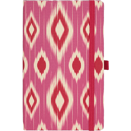 Блокнот "Ikat candy cherry", А5, 96 листов, линейка, розовый, красный - 2