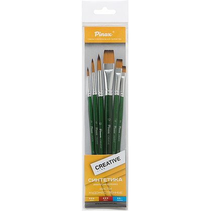 Набор кистей для рисования "Pinax Creative line", синтетика, 6 шт.