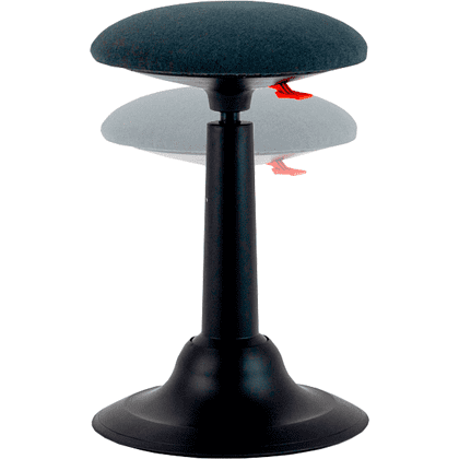 Стул для активного сиденья "Cloud", пластик, черный, серый - 2