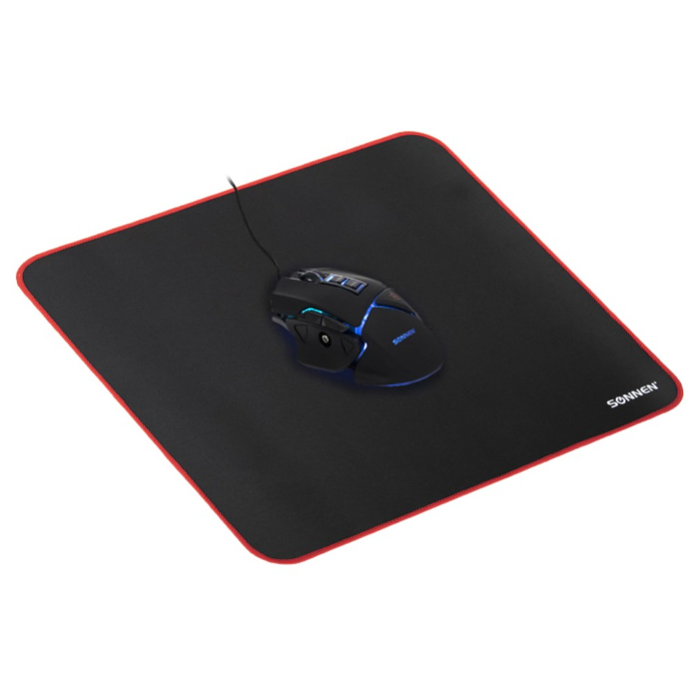 Коврик для мыши "Cyber Outlaw", 400х355х3 мм, ткань, черный - 6