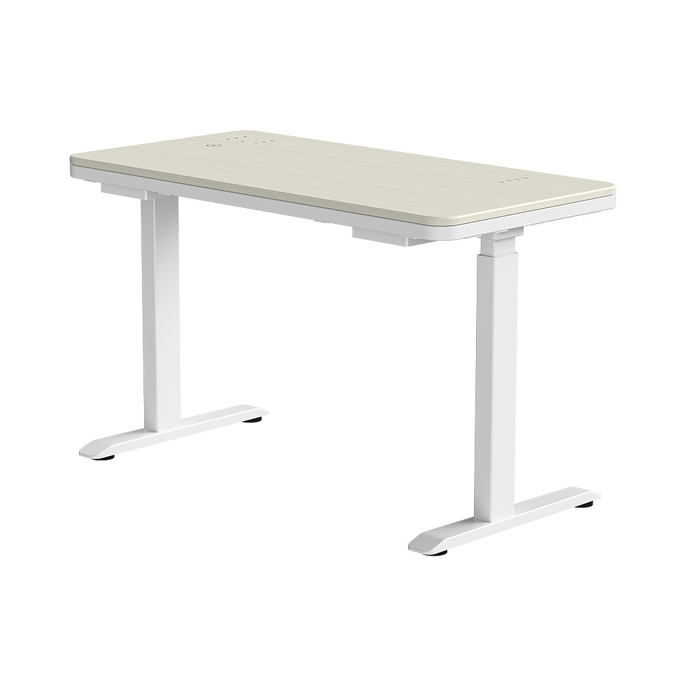 Стол с электроприводом двухмоторный AOKE HOME WOOD, цвет белый/береза  - 7