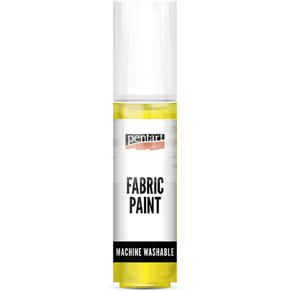 Краски для текстиля "Pentart Fabric paint", желтый, банка
