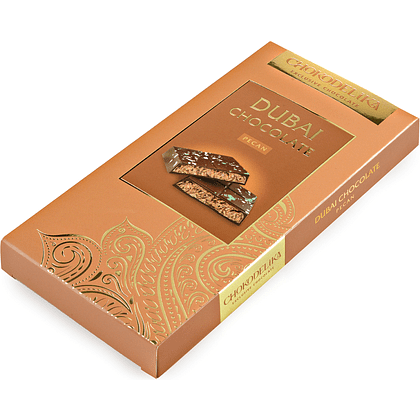 Шоколад молочный "Dubai Pecan", 180 гр, с начинкой - 4