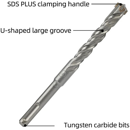 Бур по бетону Deli YS EDH-YCZ16014-E1, 14x160 мм, X-Tip, SDS-PLUS - 11