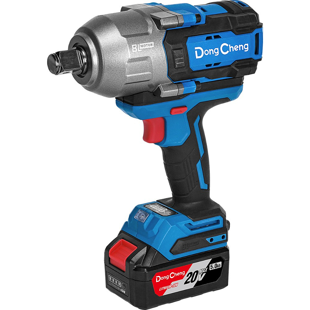Аккумуляторный гайковерт DongCheng DCPB1288 (TYPE FK), 20 В, 1288 Нм, 2 АКБ, 5 Ач, З/У 4 А