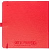 Скетчбук "Sketchmarker", 80 листов, 20x20 см, 140 г/м2, красный  - 2