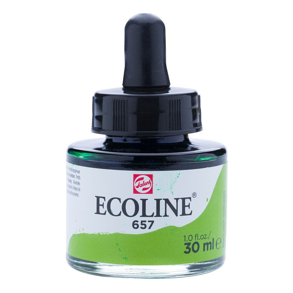 Жидкая акварель "ECOLINE", 657 зелёная бронза, 30 мл