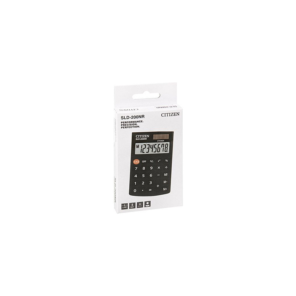 Калькулятор карманный Citizen "SLD-200NR", 8-разрядный, черный - 3