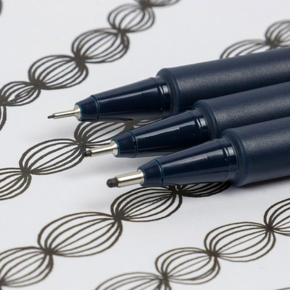 Ручка капиллярная "Schneider Fineliner Pictus", 0.7 мм, черный - 6