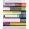 Блокнот "Stripes shadow", А4, 96 листов, линейка, голубой, срез разноцветный - 6