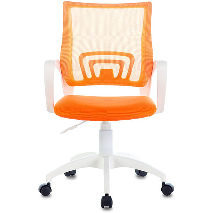 Кресло Бюрократ "CH-W695NLT", пластик, ткань, оранжевый TW-38-3 TW-96-1  - 2