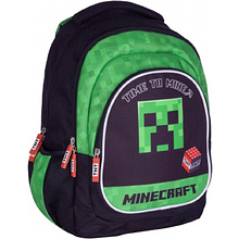 Рюкзак детский Astra "Minecraft time to mine", черный, зеленый