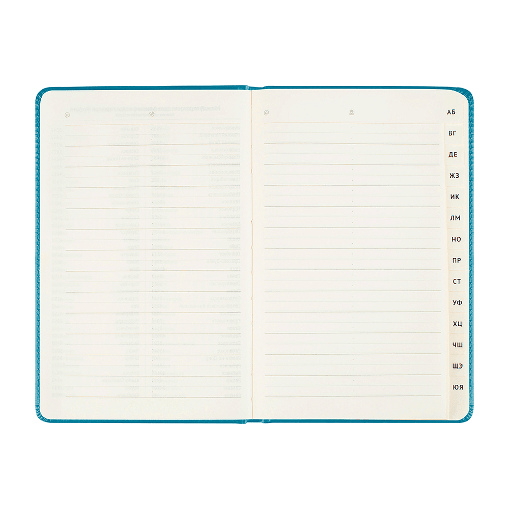 Книга алфавитная "Winner. Dark teal", А5, 135х205 мм, 80 листов, бирюзовый - 3