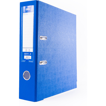 Папка-регистратор "Deli", А4, 75 мм, синий