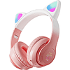 Наушники  беспроводные Miru "CAT EP-W10", Bluetooth, розовый  - 2
