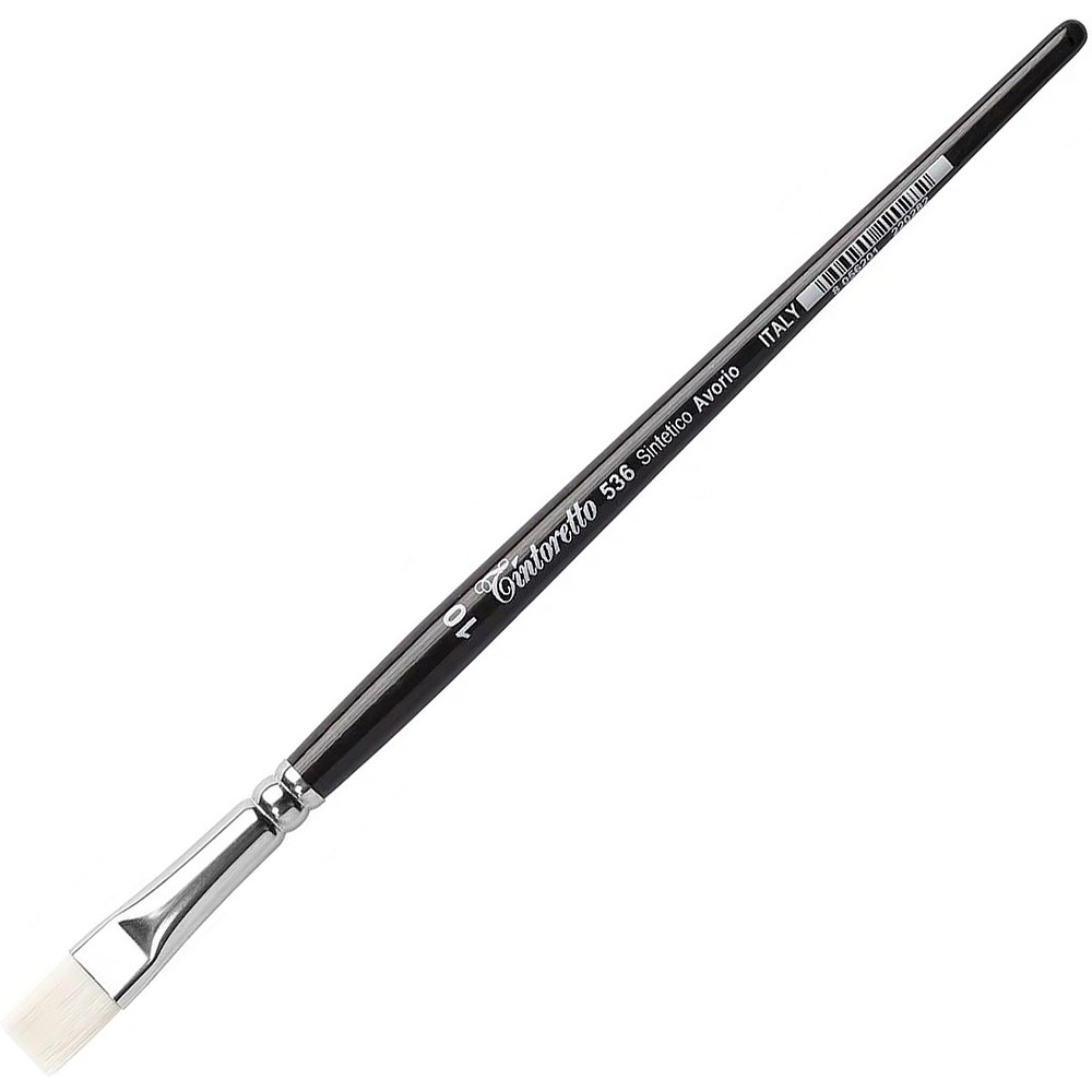 Кисть для рисования "Tintoretto Avorio", синтетика, плоская, №2