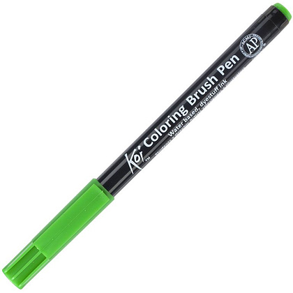 Маркер акварельный "Koi Color Brush", изумрудный