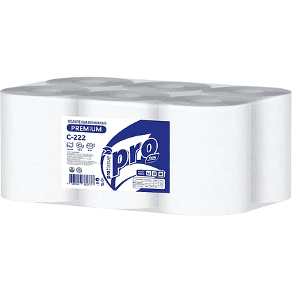 Полотенца бумажные PROtissue в рулонах с центральной вытяжкой, 150 м, 2 слоя, 100% целлюлоза - 6