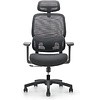 Кресло для руководителя SitZone U-073A сетка, ткань, пластик, черный, -30% - 2