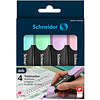 Набор маркеров текстовых "Schneider Job", 4 шт, пастельное ассорти - 3