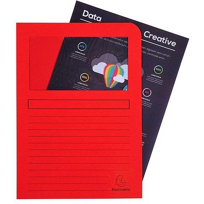 Папка-уголок c окном "Forever", A4, 160 мк, картон, ассорти - 2