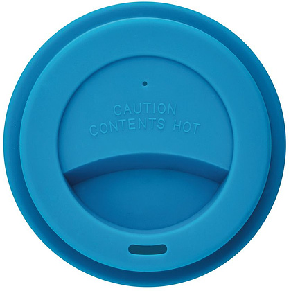 Стакан биоразлагаемый "P432.88", 350 мл, белый, синий - 2