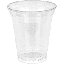 Пластиковый стакан одноразовый ПЭТ, прозрачный