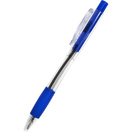 Ручка шариковая автоматическая "Yesli", 0,7 мм, пластик, прозрачный, стерж. синий