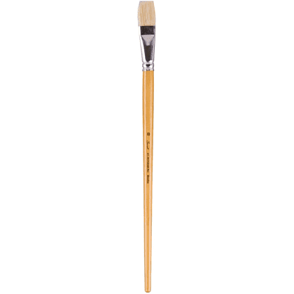 Кисть "Сонет", щетина, плоская, на длинной ручке, №10
