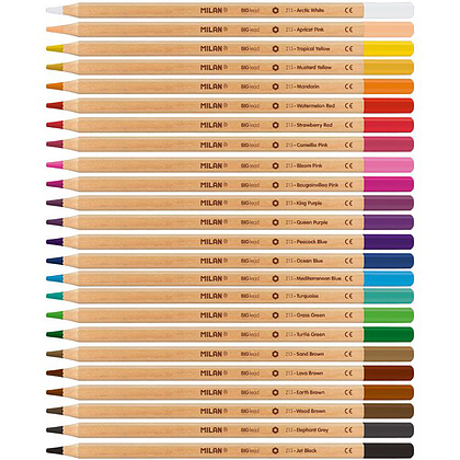 Цветные карандаши Milan, 24 цвета - 2