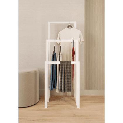 Вешалка напольная ALLERD 120 GEON, белый муар - 2