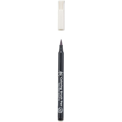 Маркер акварельный "Koi Color Brush", холодный светло-серый - 3