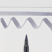 Маркер акварельный "Koi Color Brush", холодный серый