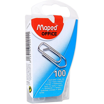 Скрепки Maped, 25 мм, 100 шт, металлик