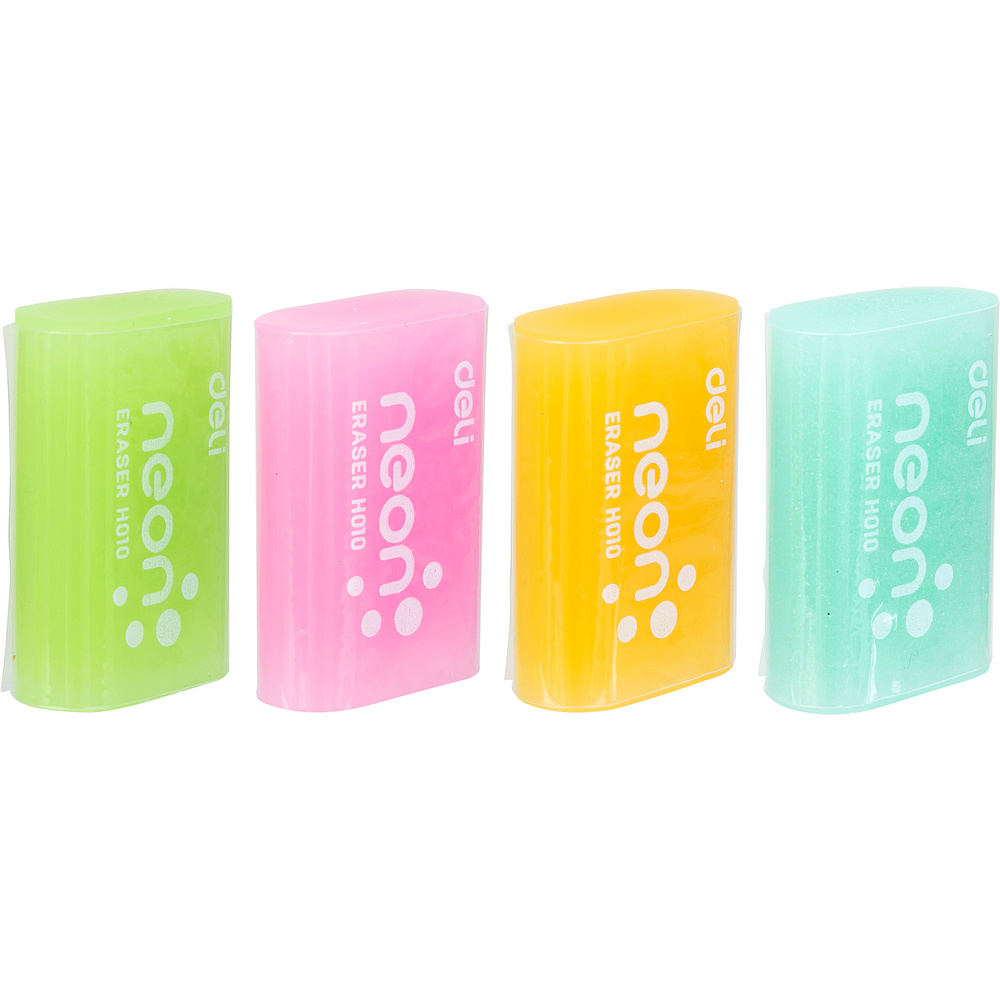 Ластик Deli "Neon", ассорти